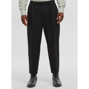 Mode of One Mens Relaxed fit Dress Pants Black Solid size XL